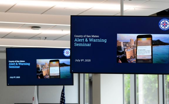 alert and warning seminar at County of San Mateo office